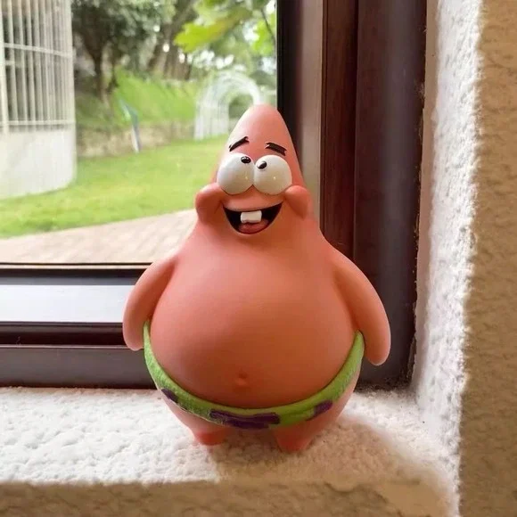 Pink Patrick Star Figurine SpongeBob Pink Starfish Toy Funny Shorts 6.5in funny - Picture 1 of 6